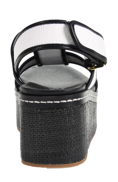 Chinese Laundry Swell Raffia Platform Wedge Sandal In White