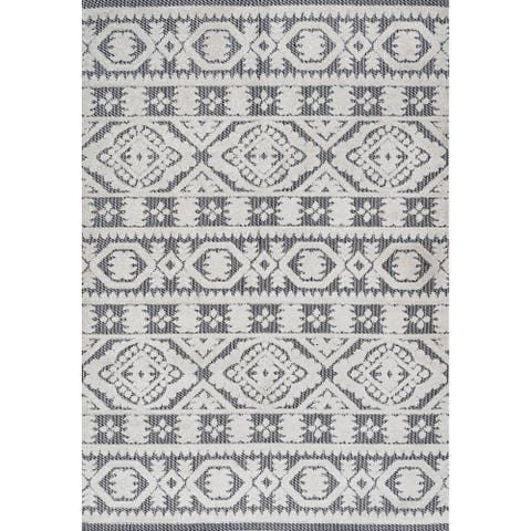 Citta High-Low Pile Mediterranean Tile Indoor/Outdoor Area Rug