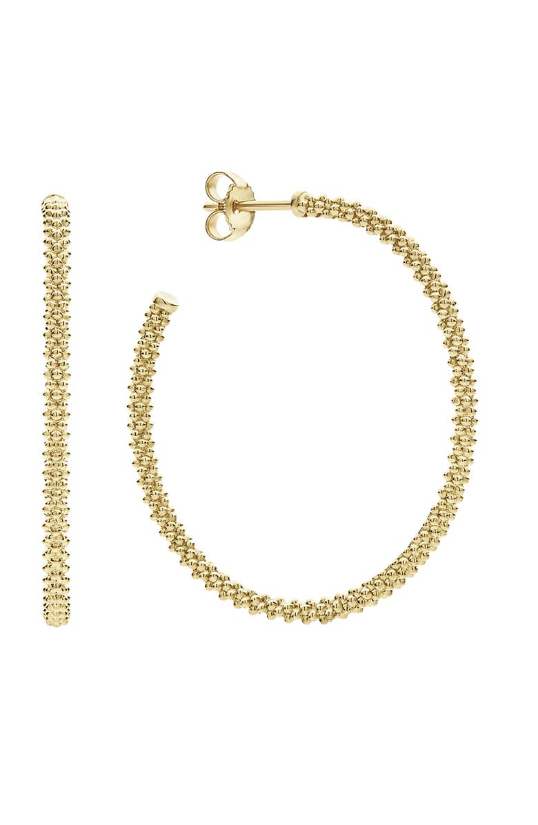 LAGOS Caviar Gold Hoop Earrings, Main, color, Gold