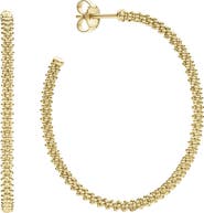 LAGOS Caviar Gold Hoop Earrings