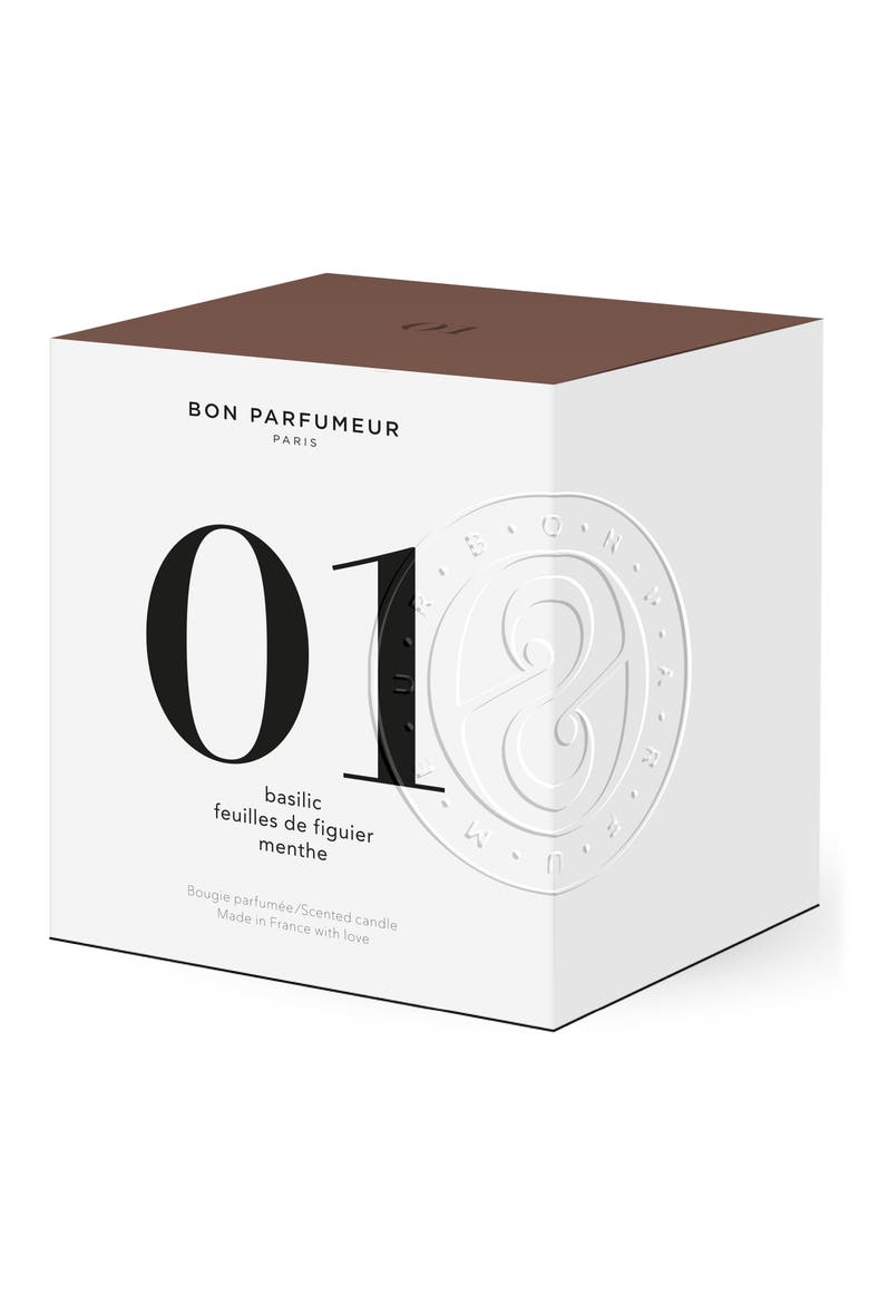 Candle 01 Basil, Fig Leaves & Mint Scented Candle, Alternate, color, NO COLOR