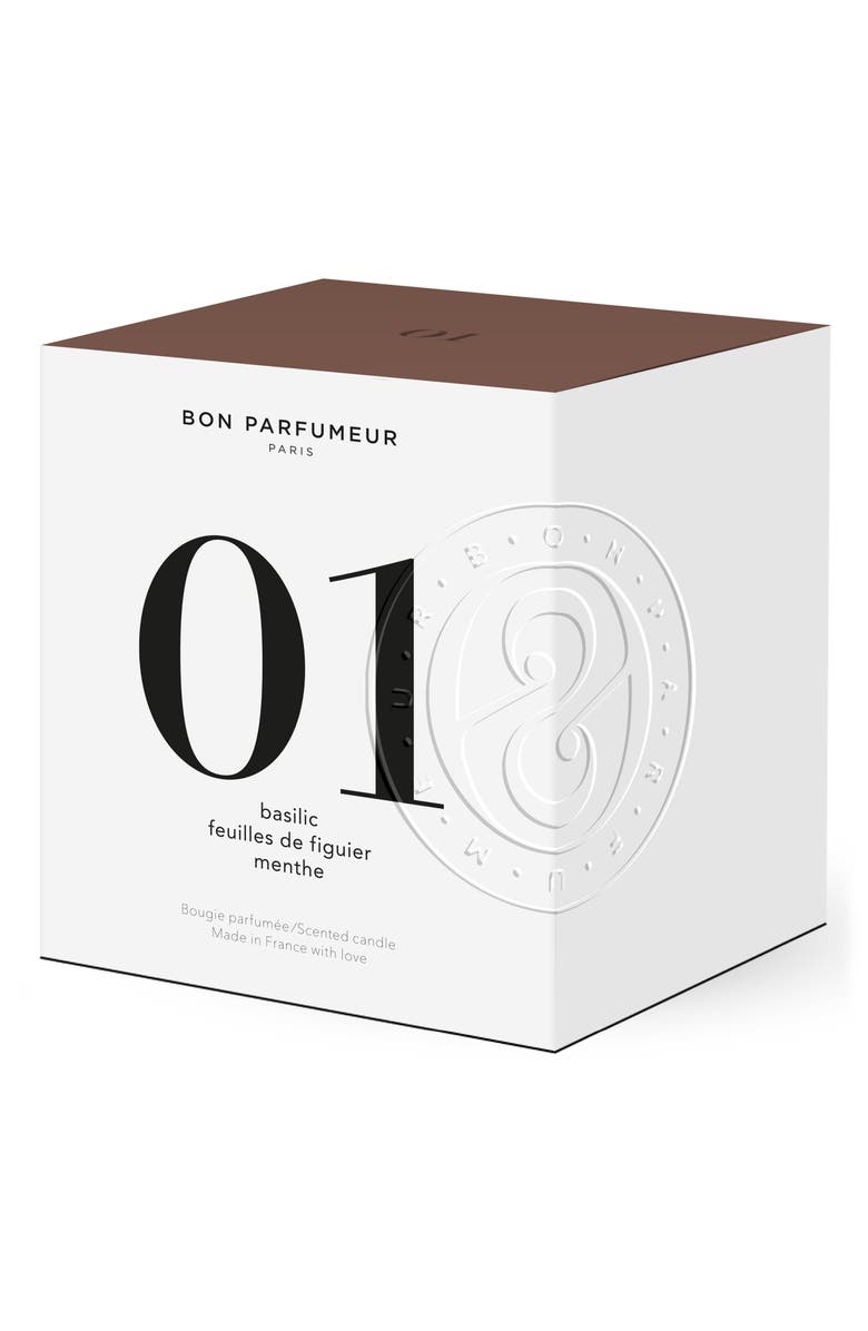 Bon Parfumeur Candle 01 Basil, Fig Leaves & Mint Scented Candle, Alternate, color,