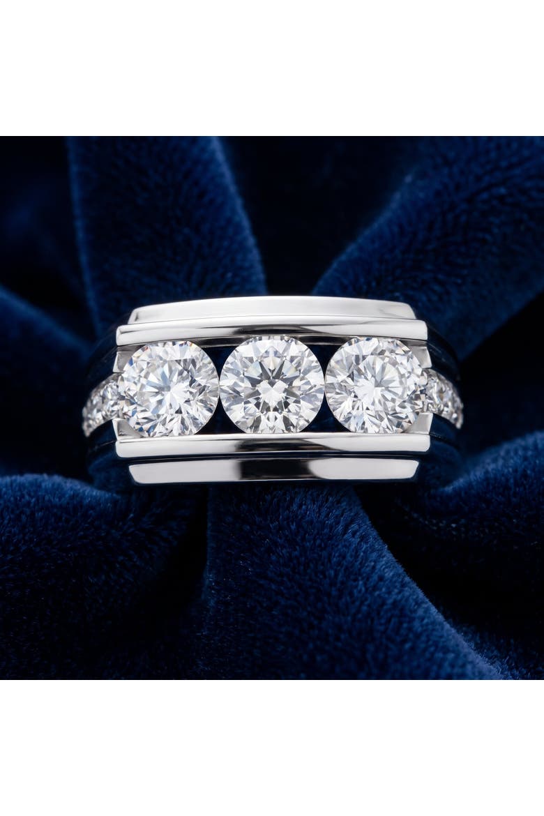 Men's 2Ct Diamond Accented Wedding Anniversary Ring 14k Gold Lab Grown FG/VS, Alternate, color, 14k White Gold