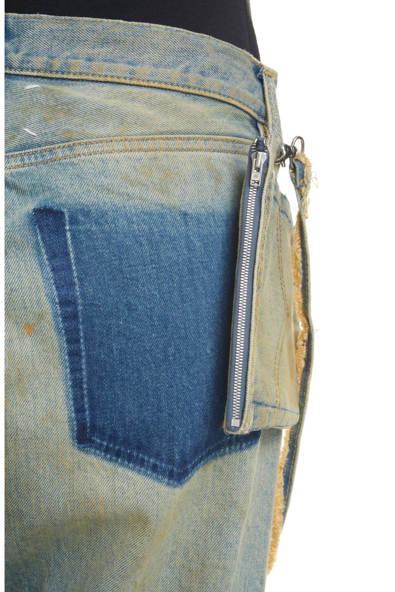 Displaced Pocket Distressed Loose Fit Jeans, Alternate, color, DIRTY WASH