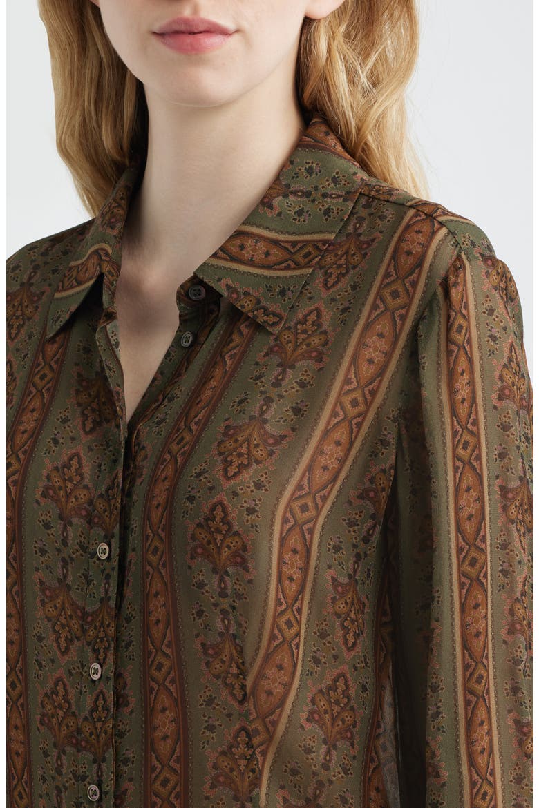 Desano Paisley Button-Up Shirt, Alternate, color, ARMY MULTI