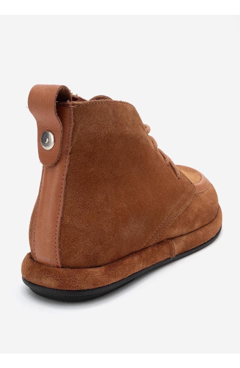 Forever & Always Shoes Martas Leather Zip Boot, Alternate, color, Cognac Suede