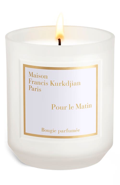 Maison Francis Kurkdjian Pour Le Matin Scented Candle In Transparent