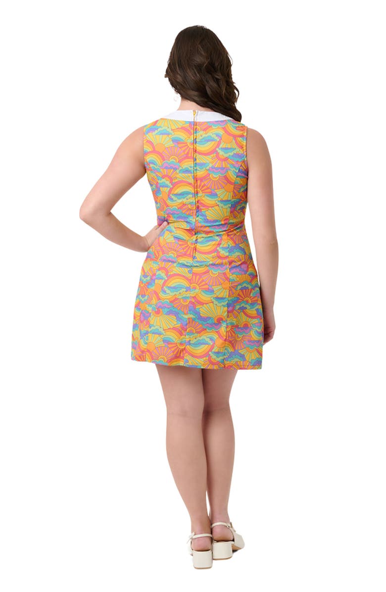 Smak Parlour 1960s Sleeveless Mod Shift Dress, Alternate, color, Rainbow Print