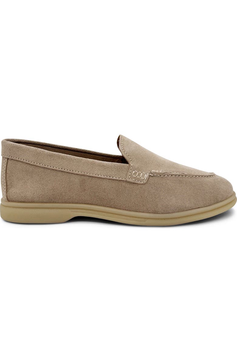 CHELSEA CREW Lama Suede Loafer, Alternate, color, Stone Suede