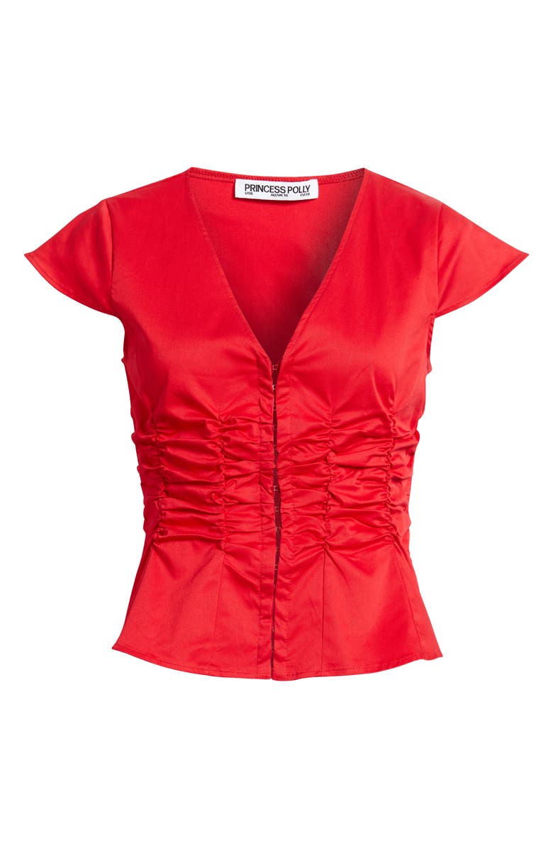 Princess Polly INDULGENCE CORSET TOP RED, Alternate, color, Red