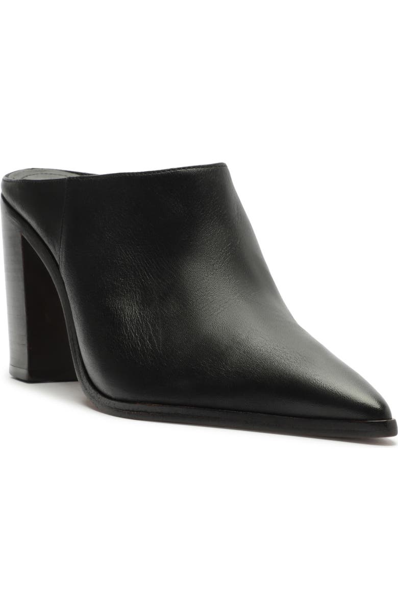 Schutz Mikki Pointed Toe Mule, Main, color, Black