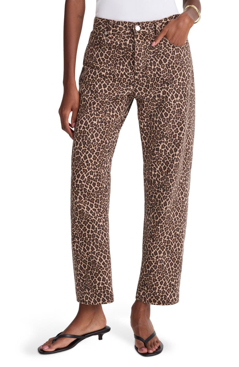 Madewell The Darted Barrel Leg Jean, Main, color, Dark Mocha