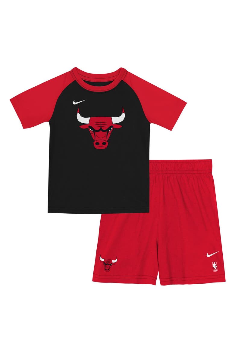 Youth Nike  Red/Black Chicago Bulls Practice T-Shirt & Shorts Set, Alternate, color, Red