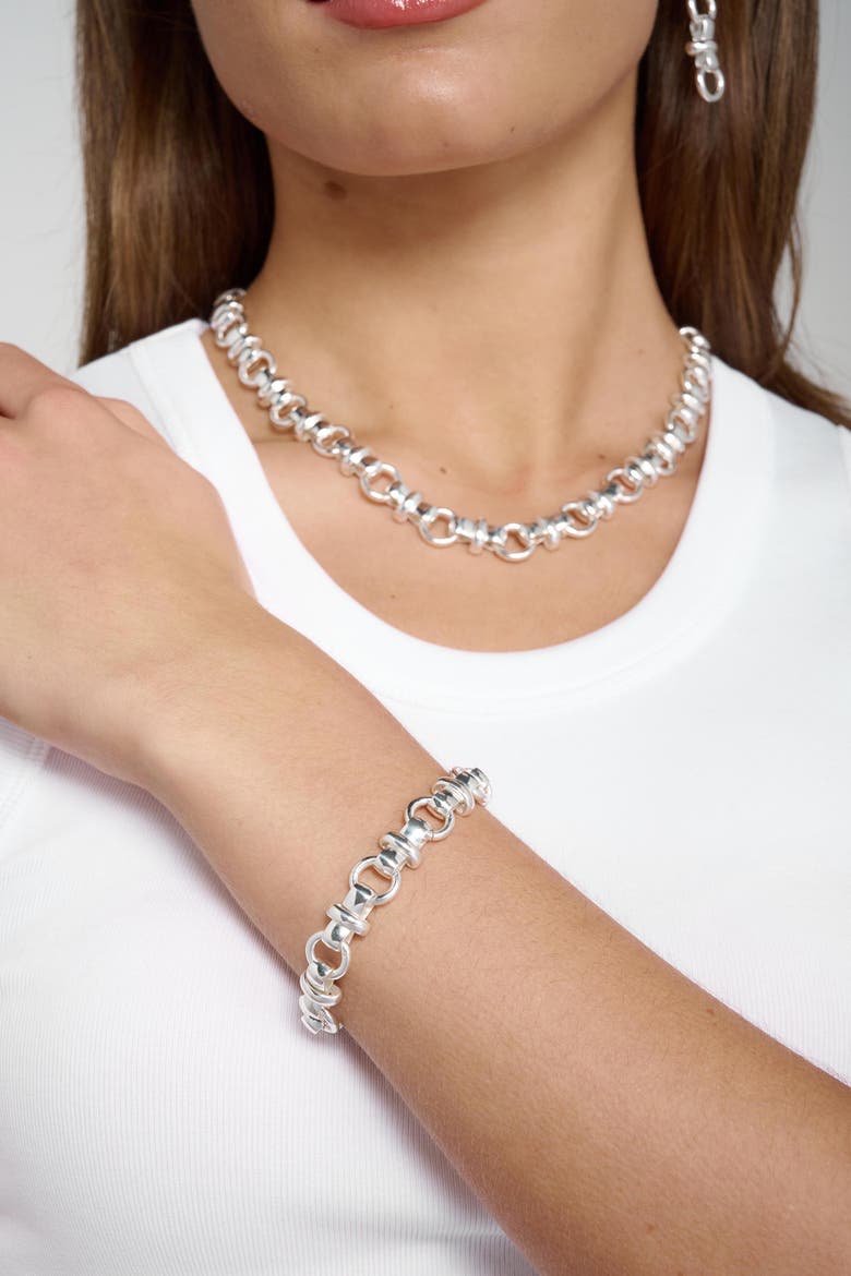 Connect Bracelet, Alternate, color, Silver