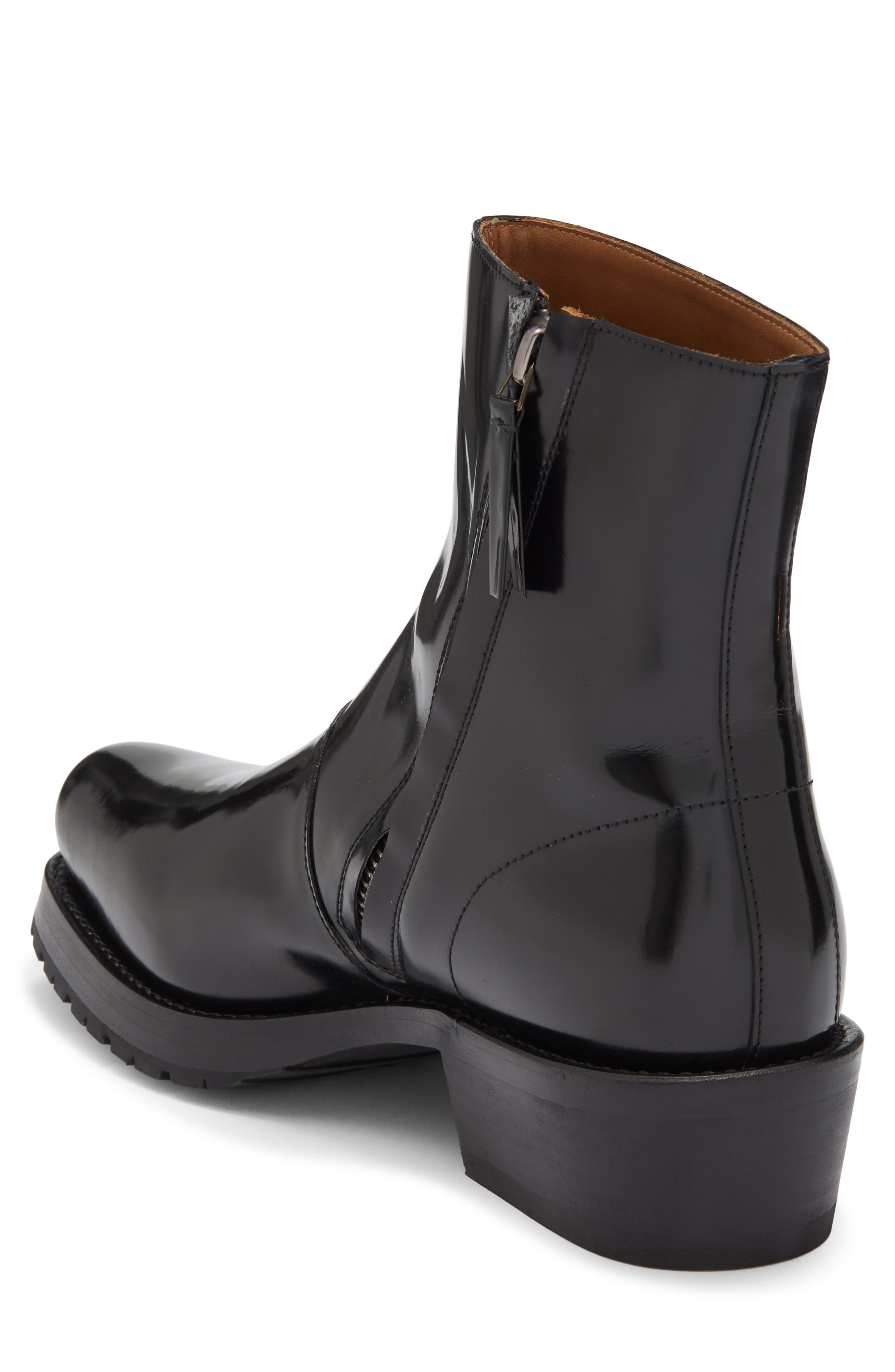Charro Boot, Alternate, color, BLACK SMOOTH LEATHER