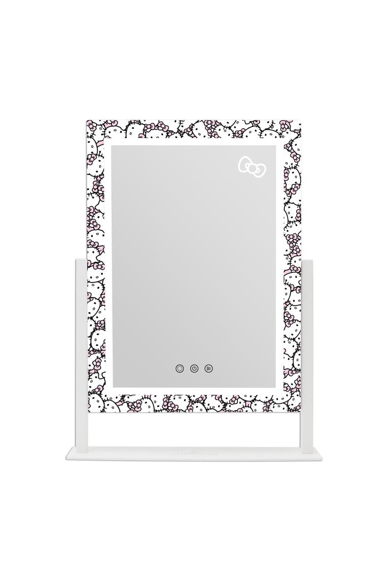 Hello Kitty Tri-Tone LED Makeup Mirror, Alternate, color, White