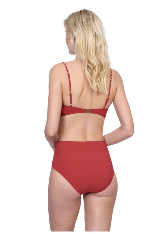 Gottex Monte Carlo Bralette Bikini Top In Paprika