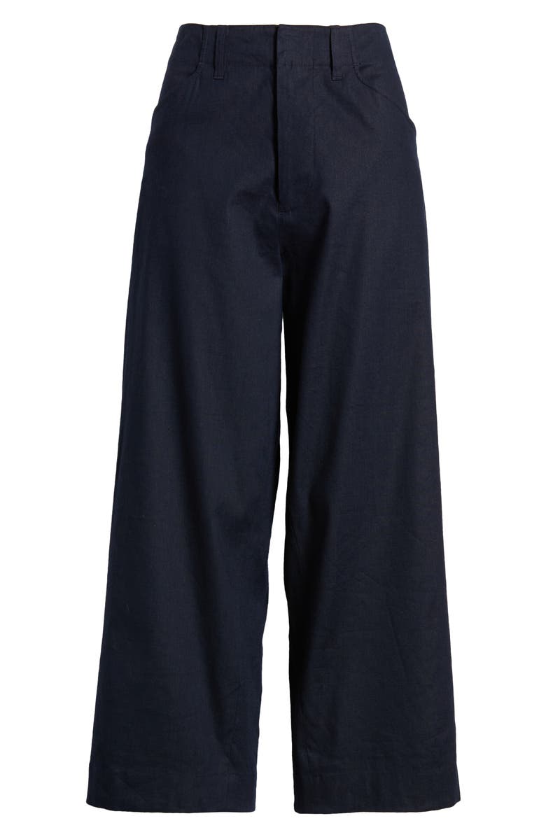 rag & bone Banks Linen Blend Crop Pants, Alternate, color,