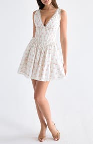 HOUSE OF CB Salma Floral Print Minidress