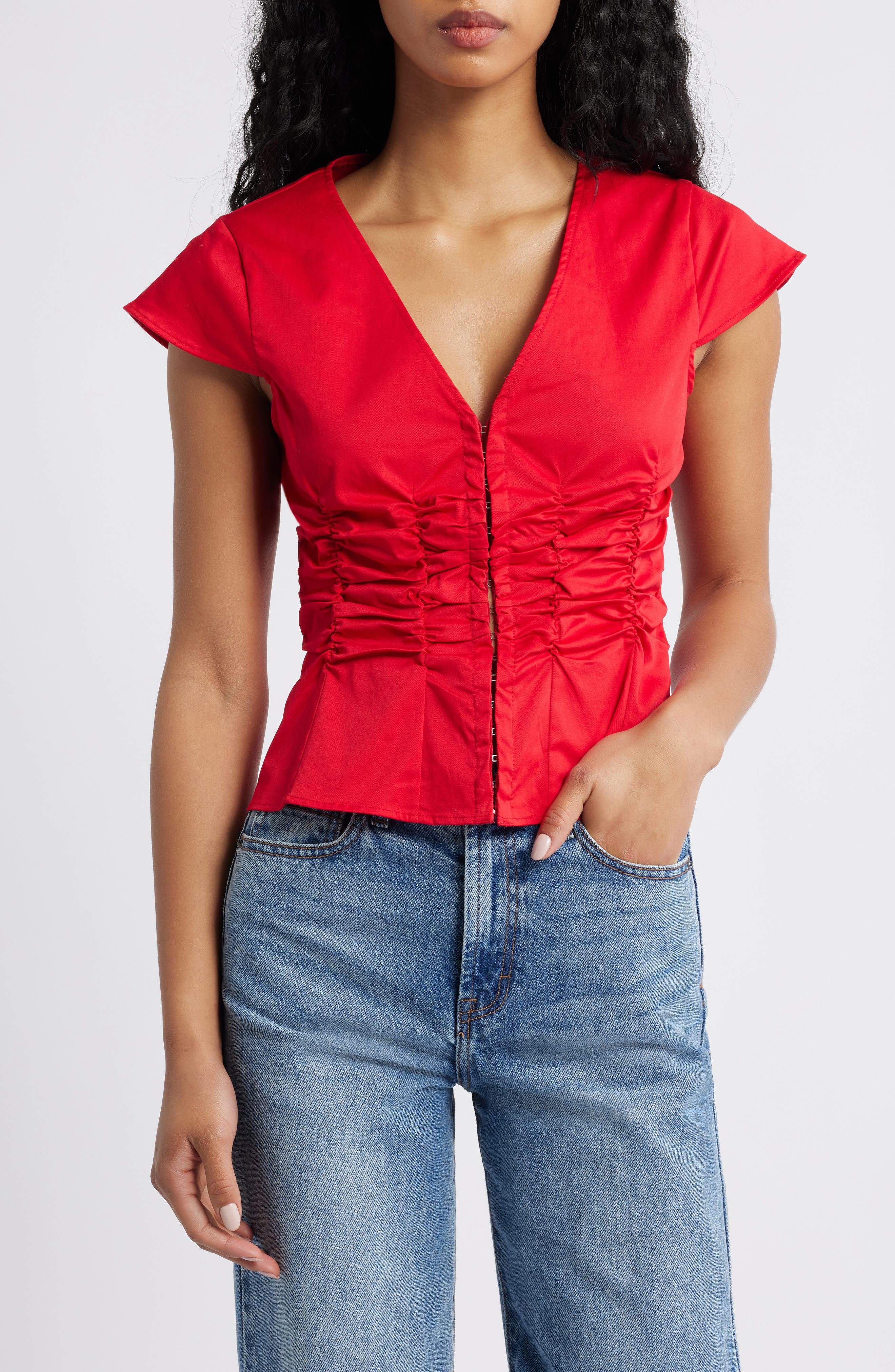 Indulgence Seersucker Corset Top