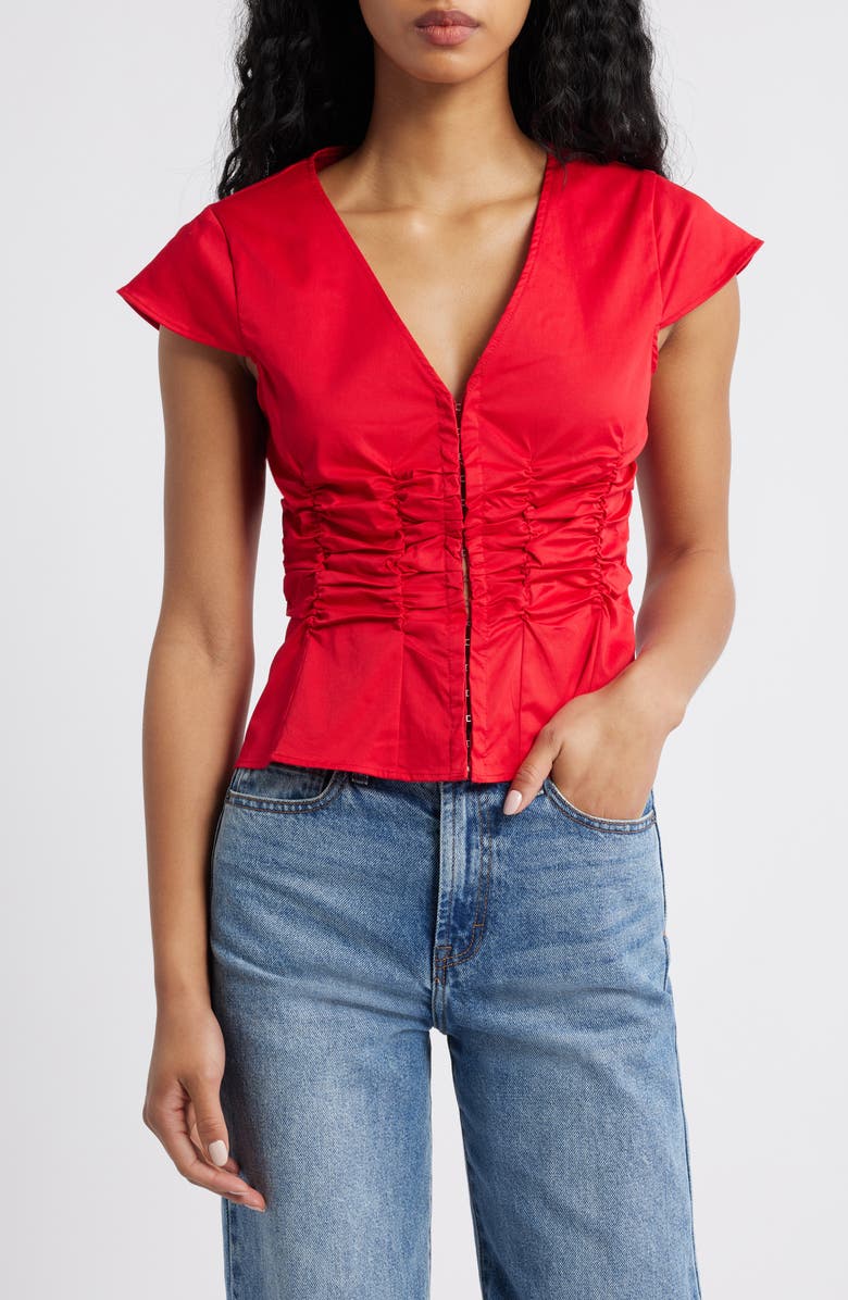 Princess Polly INDULGENCE CORSET TOP RED, Main, color, Red