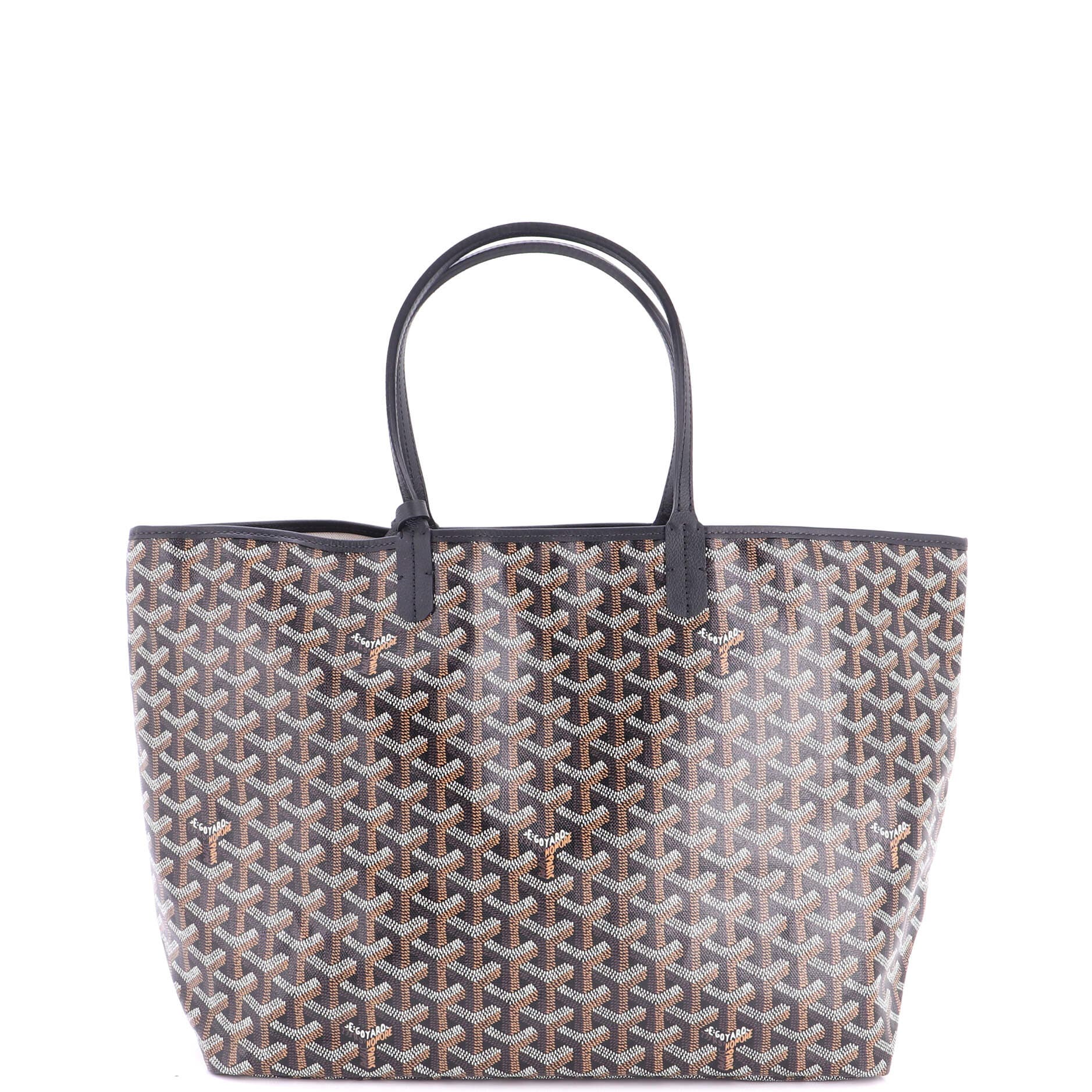 Pre-Owned Goyard Saint Louis Tote Coated Canvas PM, Alternate, color, Black