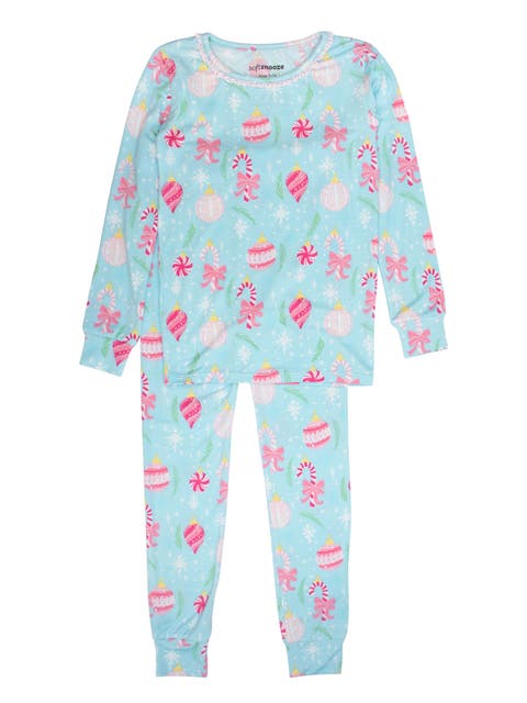 Girls SoftSnooze Ruffle Long Sleeve Pajama Set