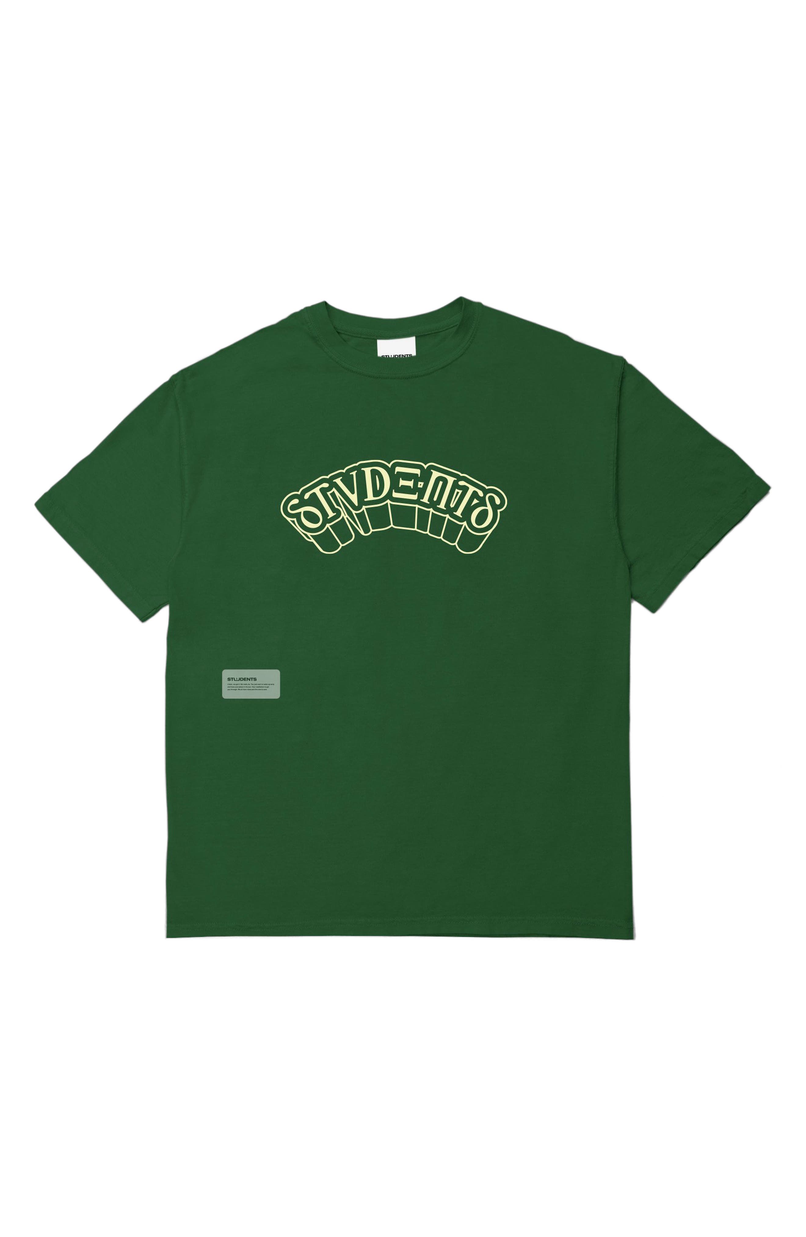STUDENTS Fraternity Graphic T-Shirt in Green 