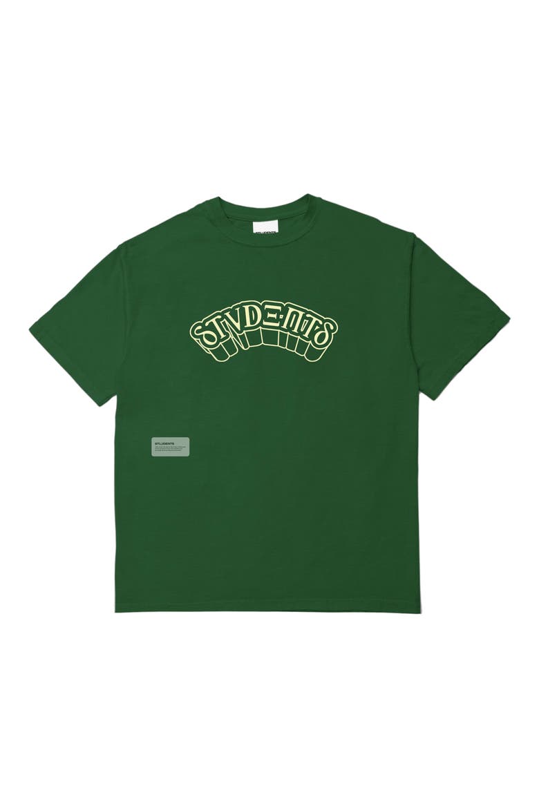 Fraternity Graphic T-Shirt, Main, color, GREEN