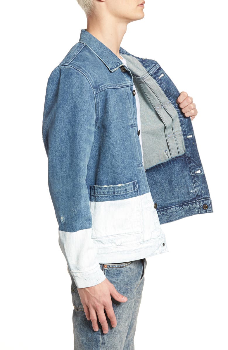 Levi's<sup>®</sup> Made & Crafted<sup>™</sup> Type IV Standard Fit Trucker Denim Jacket, Alternate, color, 