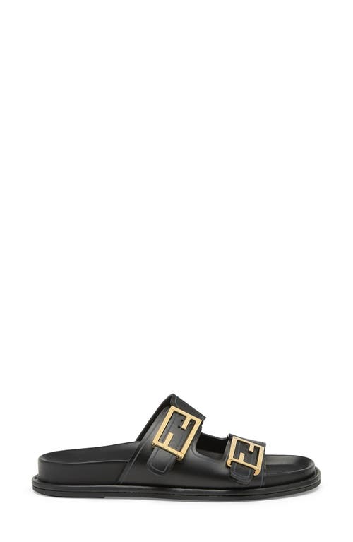 Fendi Feel Dual Strap Slide Sandal