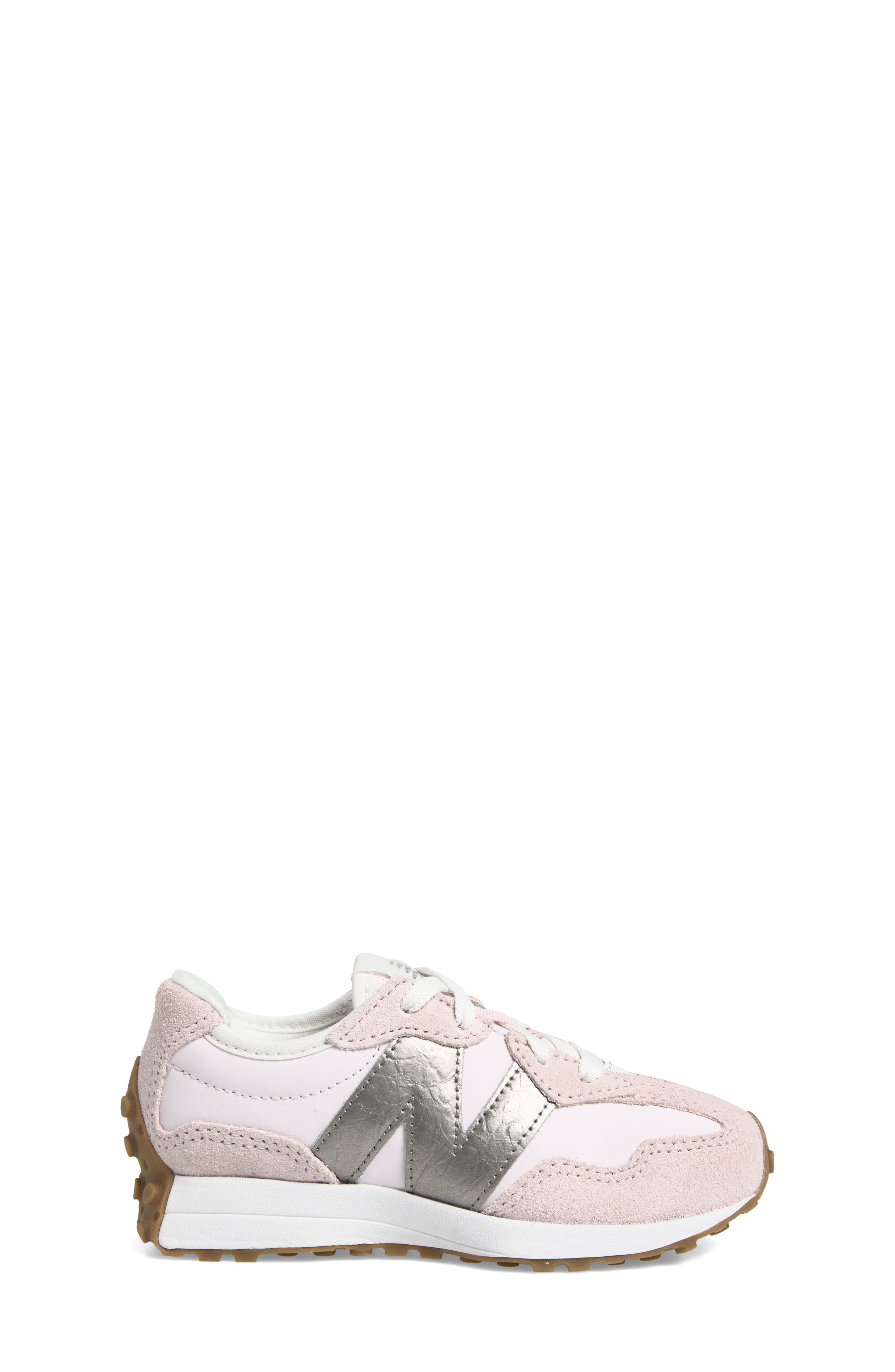Kids' 327 Sneaker, Alternate, color, PINK SALT/ DK SILVER METALLIC