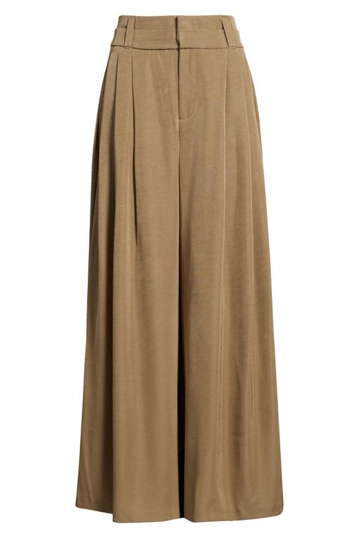 Wit & Wisdom Skyrise Triple Pleat Palazzo Pants In Brown