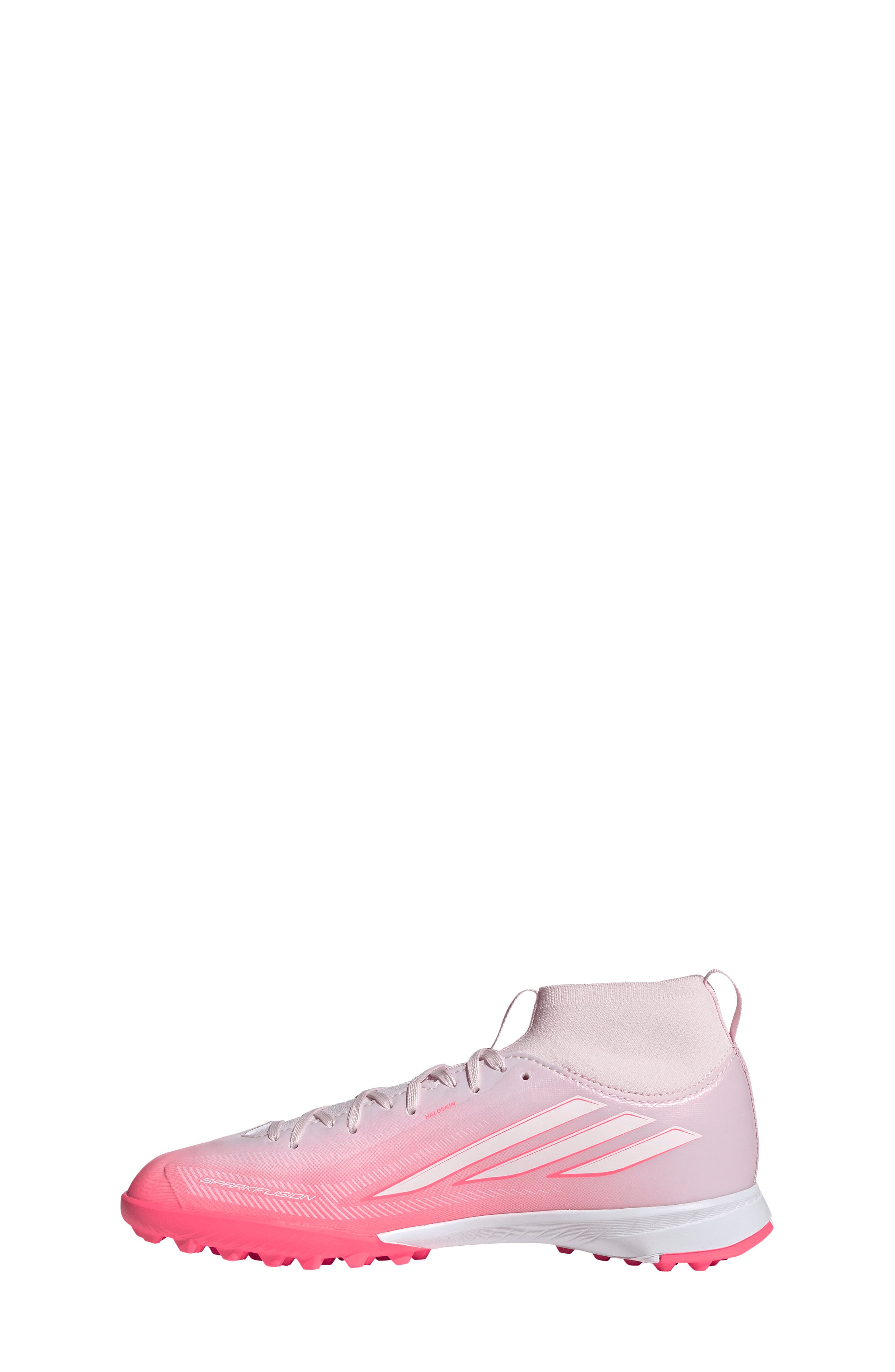 Kids' F50 Sparkfusion League Soccer Cleat, Alternate, color, TURBO/ WHITE/ PINK
