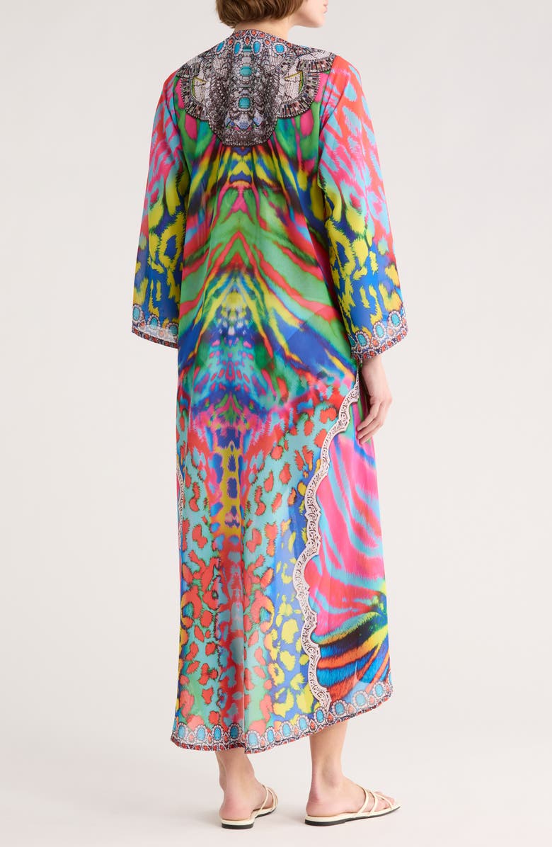 RANEES Longline Duster, Alternate, color, Multicolor