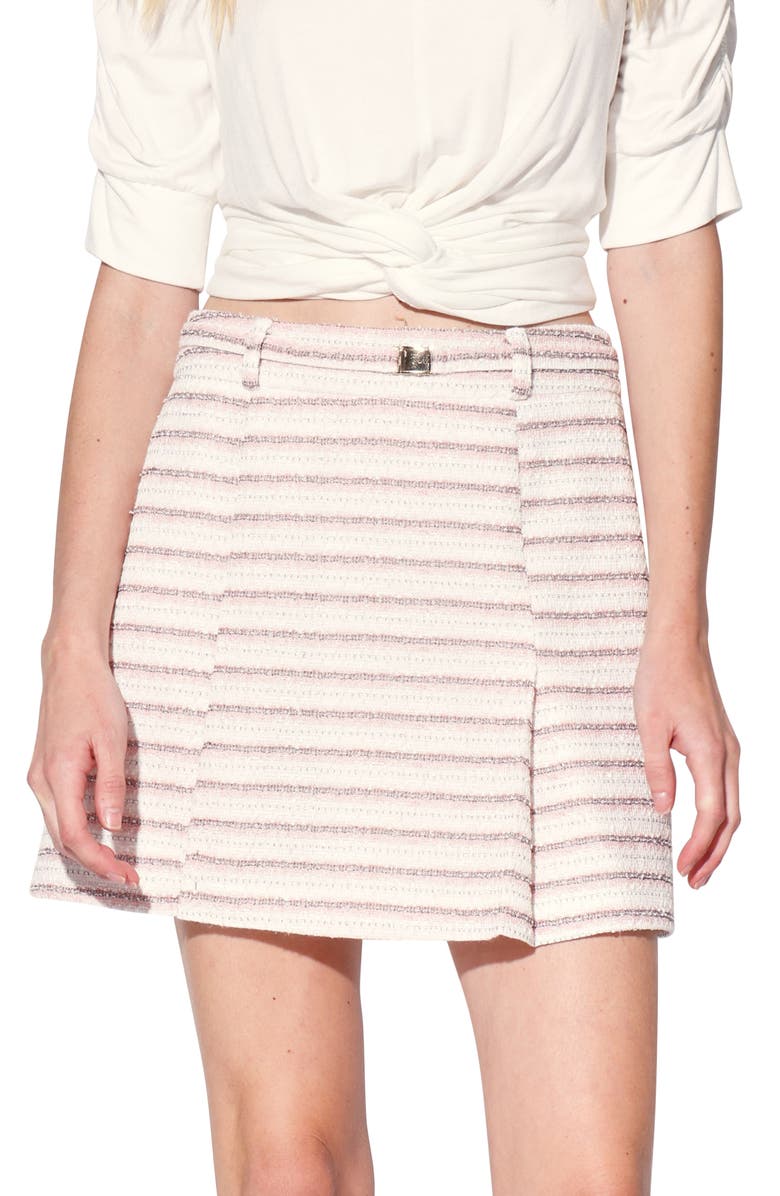 Walter Baker Daniella Tweed Miniskirt, Main, color, Bayside Tweed