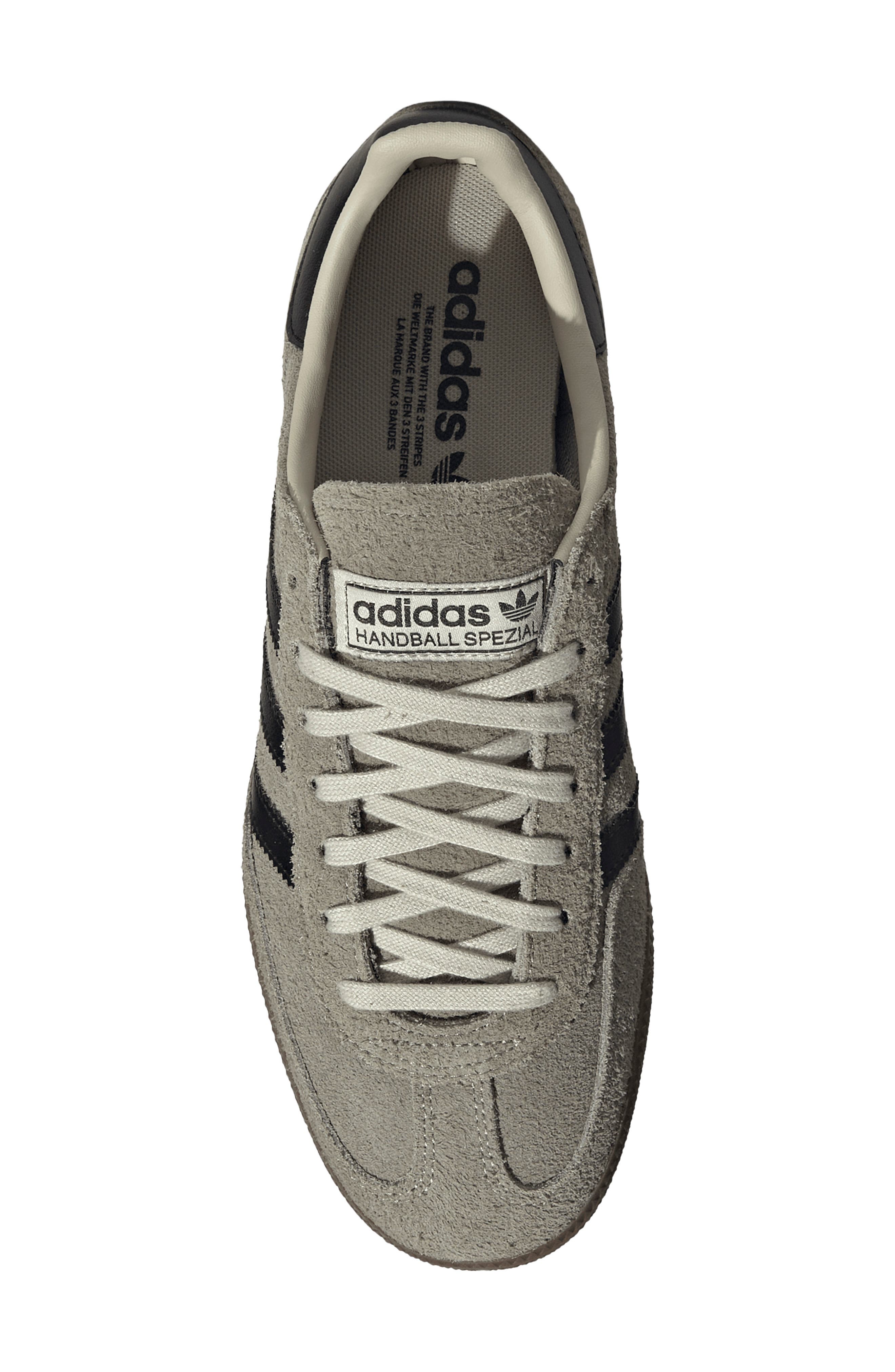 Handball Spezial Sneaker, Alternate, color, SILVER PEBBLE/ BLACK/ GUM