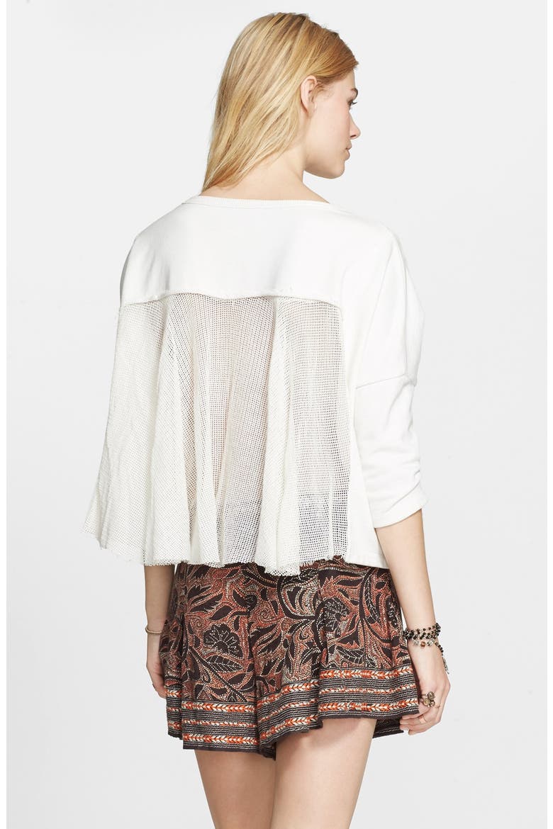 'Rainforest' French Terry Pullover, Alternate, color, IVORY