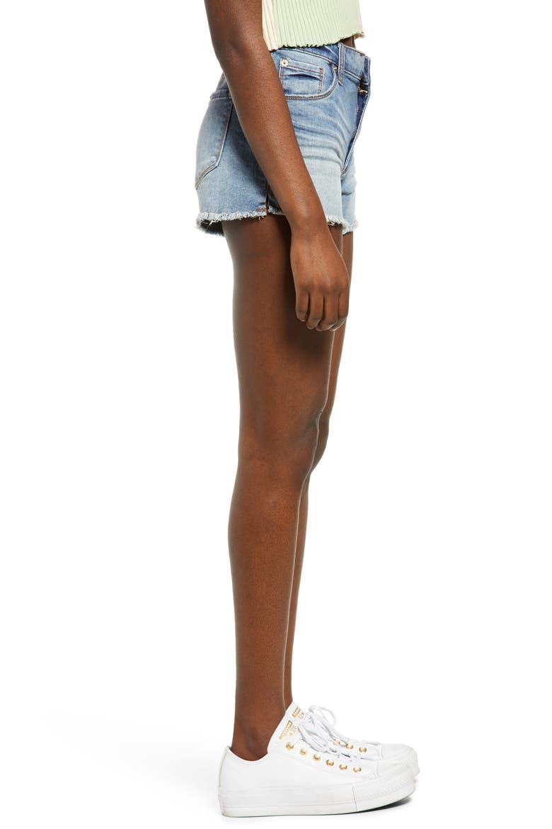 Aubrey High Waist Cutoff Denim Shorts, Alternate, color, SAN MARINO