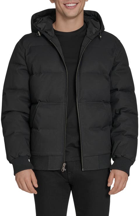 Quilted Puffer Hoodie Bomber Jacket