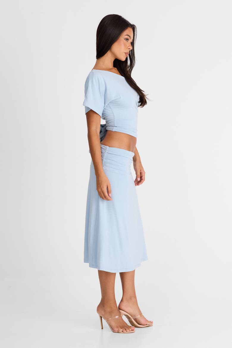 Lorelei Midi Skirt, Alternate, color, Blue