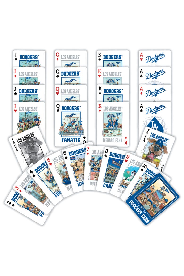 Los Angeles Dodgers Fan Playing Cards, Alternate, color, Multicolor