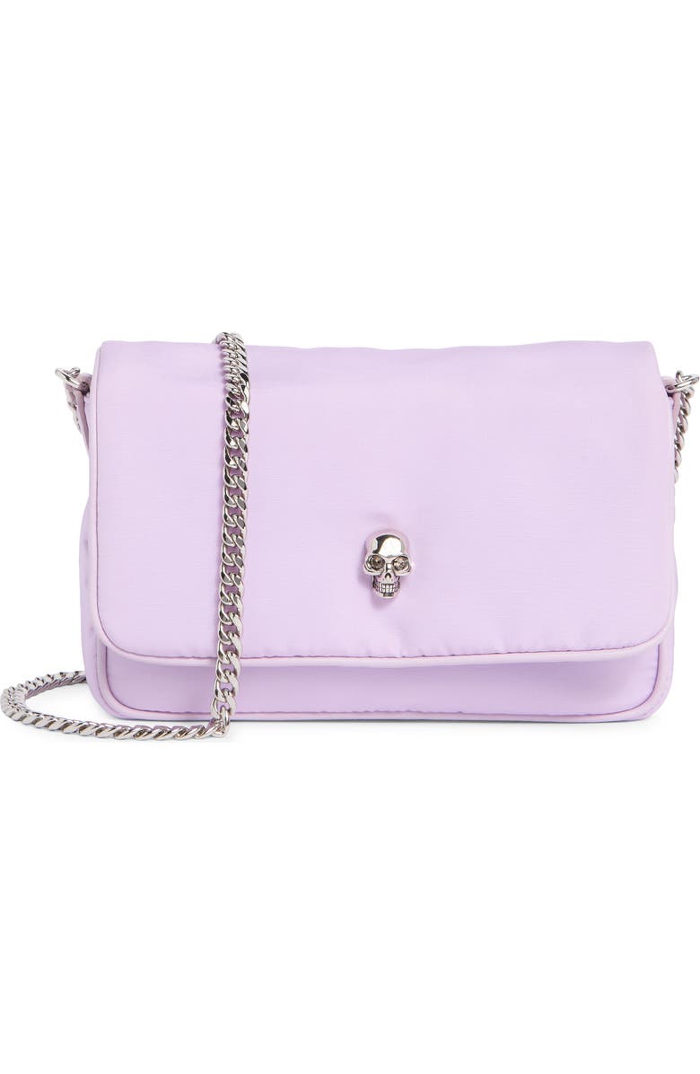 McQueen Mini Skull Shoulder Bag, Main, color, Lavender