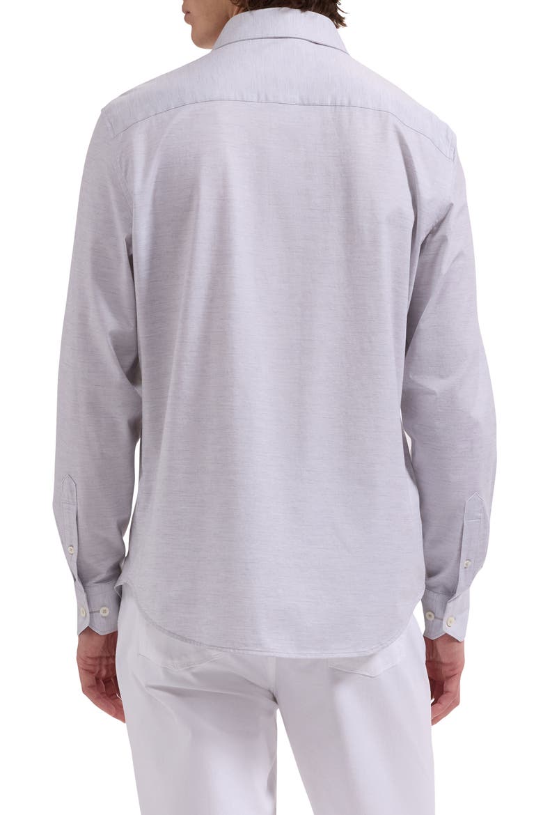 James OoohCotton® Space Dye Button-Up Shirt, Alternate, color, PLATINUM
