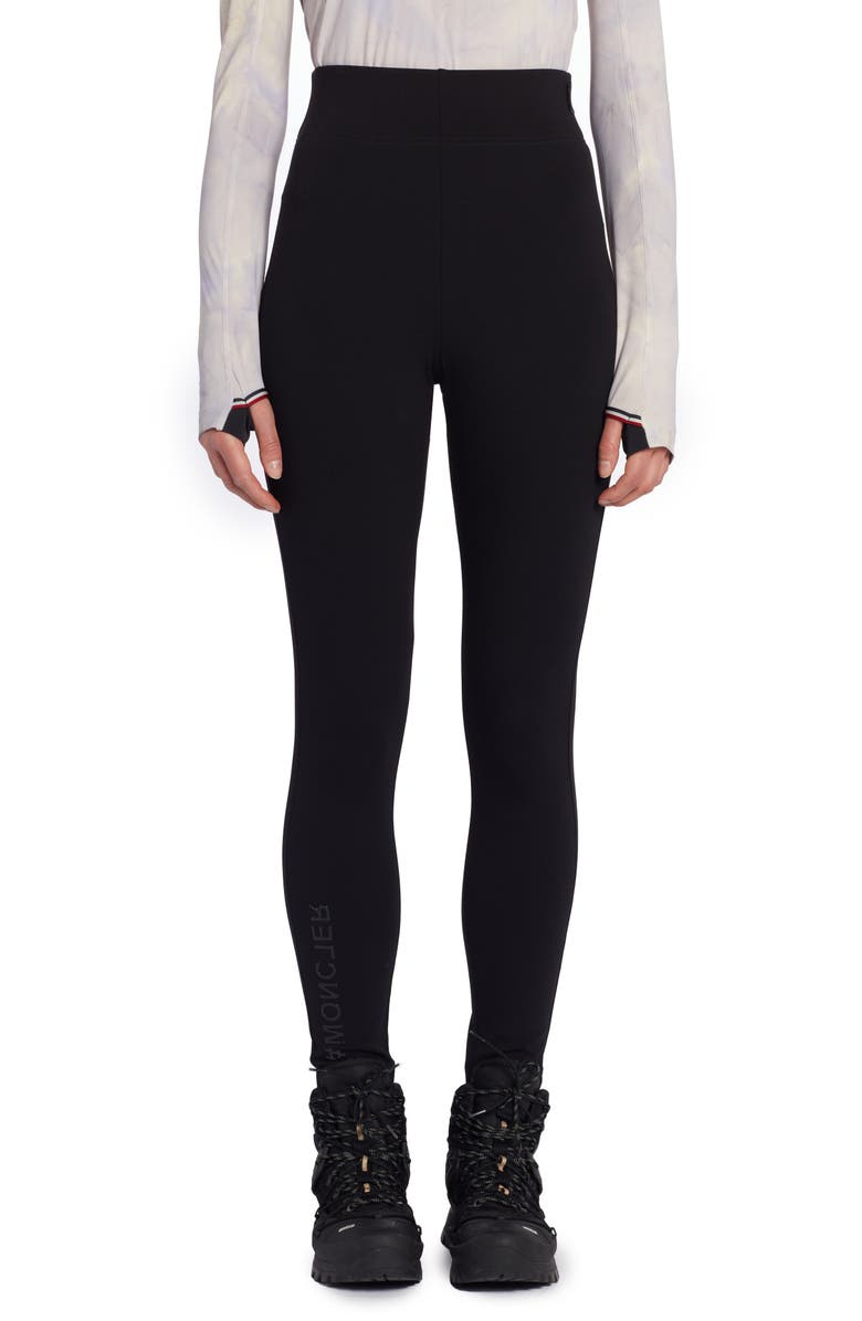 Moncler Grenoble Technical Jersey Leggings, Main, color, 