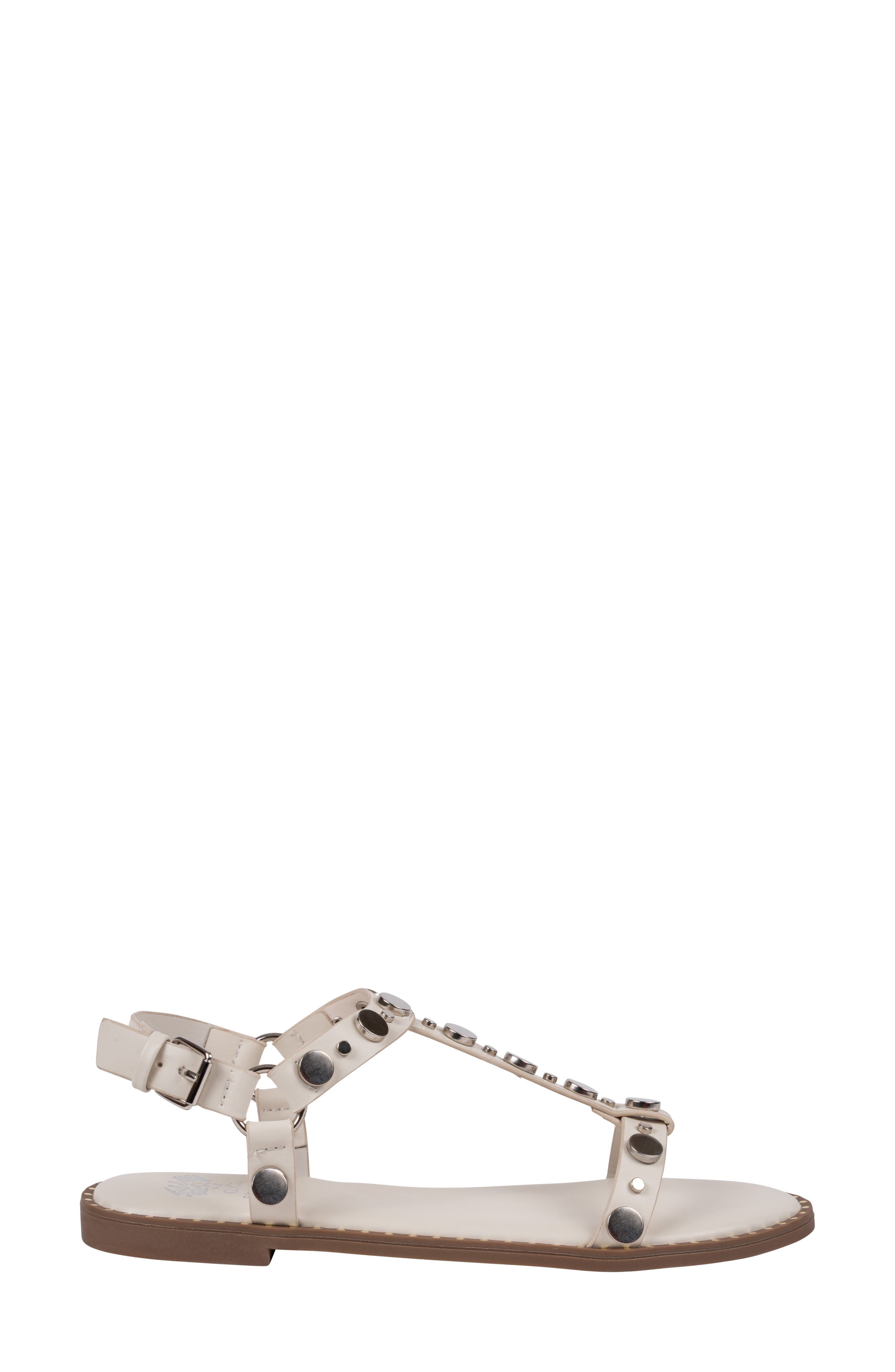 GOOD CHOICE NEW YORK Trinity Studded Sandal, Alternate, color, White