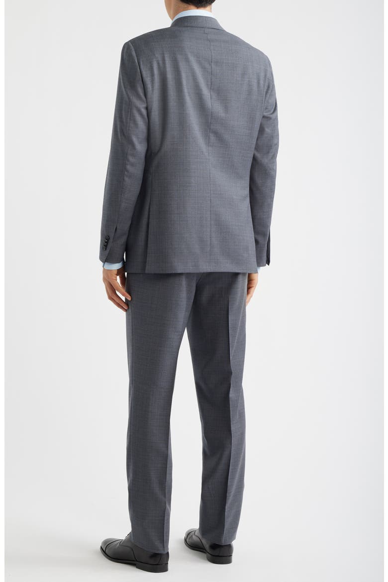 Grey Mélange Wool Suit, Alternate, color, MID GREY
