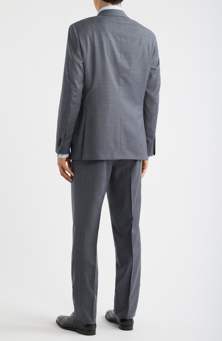 Heritage Gold Grey Mélange Wool Suit, Alternate, color, Mid Grey