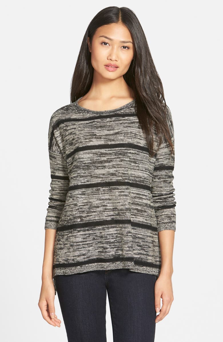 Eileen Fisher Long Sleeve Ballet Neck Top, Main, color, 