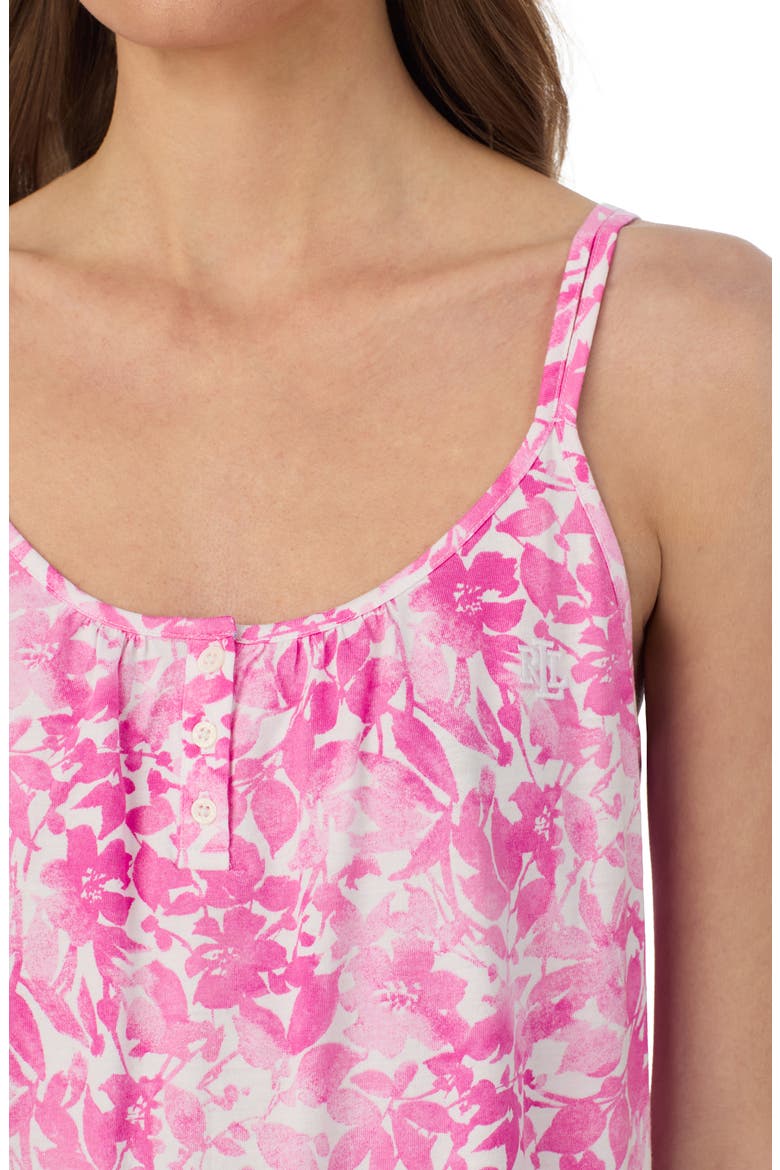 Double Strap Nightgown, Alternate, color, PINK FLORAL